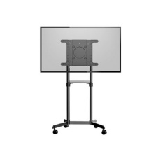 StarTech.com Mobile TV Cart, Portable Rolling TV Stand for 37-70" VESA Display (154lb/70kg), with Shelf & Storage Compartment, Rotate/Tilt Display, Universal TV Mount on Casters/Wheels - Mobile TV Stand w/ Casters (MBLTVSTNDEC) - Vozík - pro plochý panel - ocel - velikost obrazovky: 37"-70"