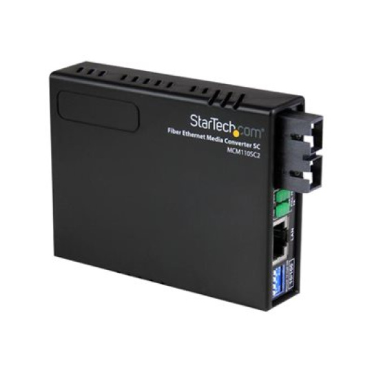 StarTech.com 10/100 Multi Mode Fiber Ethernet Media Converter SC 2 km - Konvertor médií s optickými vlákny - 100Mb LAN - 10Base-T, 100Base-FX, 100Base-TX - RJ-45 / SC nekolik režimu - až 2 km - 1310 nm