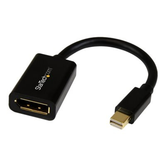 StarTech.com 6in Mini DisplayPort to DisplayPort Video Cable Adapter (MDP2DPMF6IN) - Kabel DisplayPort - Mini DisplayPort (M) do DisplayPort (F) - 15.2 cm - cerná - pro P/N: CDP2DP141MB, CDP2DP146B, CDP2DPMM1MB, CDP2DPMM6B, DISPLPORT15L, DISPLPORT3L