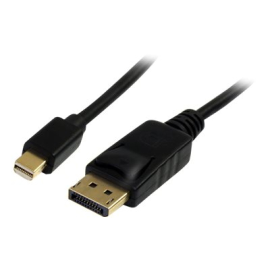 StarTech.com 1m Mini DisplayPort to DisplayPort 1.2 Cable DisplayPort 4k - Kabel DisplayPort - Mini DisplayPort (M) do DisplayPort (M) - 1 m - opatrený západkou - cerná