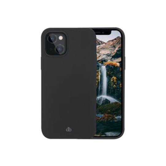 dbramante1928 Monaco - Zadní kryt pro mobilní telefon - kompatibilita s MagSafe - 100% recyklovaný plast - nocní cern - pro Apple iPhone 13 mini