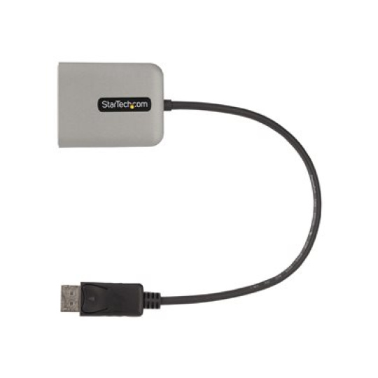 StarTech.com 2-Port DisplayPort MST Hub, Dual 4K 60Hz, DP to 2x DisplayPort Monitor Adapter, DP 1.4 Multi-Monitor Video Adapter w/ 1ft Built-in Cable, USB Powered, Windows Only - Multi Stream Transport Hub (MST14DP122DP) - Rozbocovac - 1 x DisplayPort + 1 x micro-USB + 2 x DisplayPort