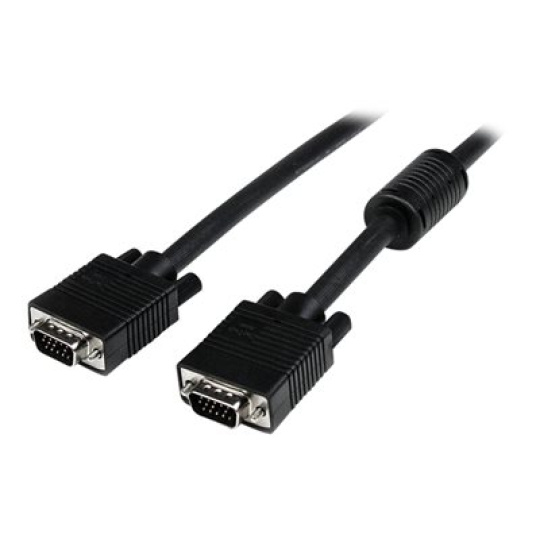 StarTech.com 3m Coax High Resolution Monitor VGA Video Cable HD15 M/M - Kabel VGA - HD-15 (VGA) (M) do HD-15 (VGA) (M) - 3 m - lisovaný, krídlové šrouby - cerná