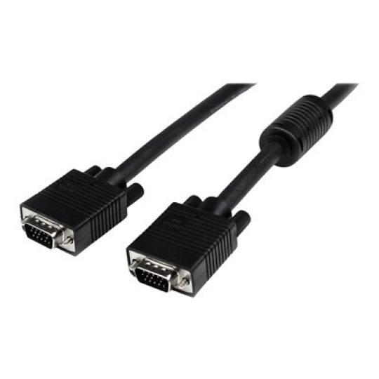 StarTech.com 5m Coax High Resolution Monitor VGA Video Cable HD15 M/M - Kabel VGA - HD-15 (VGA) (M) do HD-15 (VGA) (M) - 5 m - lisovaný - cerná
