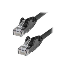 StarTech.com 1m LSZH CAT6 Ethernet Cable, 10 Gigabit Snagless RJ45 100W PoE Network Patch Cord with Strain Relief, CAT 6 10GbE UTP, Black, Individually Tested/ETL, Low Smoke Zero Halogen - Category 6 - 24AWG (N6LPATCH1MBK) - Patch kabel - RJ-45 (M) do RJ-45 (M) - 1 m - 6 mm - UTP - CAT 6 - provedení bez hrbolku - cerná