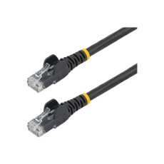 StarTech.com 2m LSZH CAT6 Ethernet Cable, 10 Gigabit Snagless RJ45 100W PoE Network Patch Cord with Strain Relief, CAT 6 10GbE UTP, Black, Individually Tested/ETL, Low Smoke Zero Halogen - Category 6 - 24AWG (N6LPATCH2MBK) - Patch kabel - RJ-45 (M) do RJ-45 (M) - 2 m - 6 mm - UTP - CAT 6 - provedení bez hrbolku - cerná