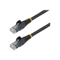 StarTech.com 3m LSZH CAT6 Ethernet Cable, 10 Gigabit Snagless RJ45 100W PoE Network Patch Cord with Strain Relief, CAT 6 10GbE UTP, Black, Individually Tested/ETL, Low Smoke Zero Halogen - Category 6 - 24AWG (N6LPATCH3MBK) - Patch kabel - RJ-45 (M) do RJ-45 (M) - 3 m - 6 mm - UTP - CAT 6 - provedení bez hrbolku - cerná