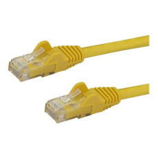 StarTech.com 3m CAT6 Ethernet Cable, 10 Gigabit Snagless RJ45 650MHz 100W PoE Patch Cord, CAT 6 10GbE UTP Network Cable w/Strain Relief, Yellow, Fluke Tested/Wiring is UL Certified/TIA - Category 6 - 24AWG (N6PATC3MYL) - Patch kabel - RJ-45 (M) do RJ-45 (M) - 3 m - UTP - CAT 6 - provedení bez hrbolku - žlutá
