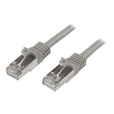 StarTech.com 3m CAT6 Ethernet Cable, 10 Gigabit Shielded Snagless RJ45 100W PoE Patch Cord, CAT 6 10GbE SFTP Network Cable w/Strain Relief, Grey, Fluke Tested/Wiring is UL Certified/TIA - Category 6 - 26AWG (N6SPAT3MGR) - Patch kabel - RJ-45 (M) do RJ-45 (M) - 3 m - SFTP - CAT 6 - lisovaný, provedení bez hrbolku - šedá