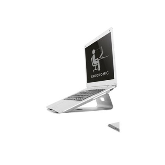 Neomounts NSLS025 - Stojan - pro notebook (počítač) - leštěný hliník - stříbrná - velikost obrazovky: 10"-17" - na stůl