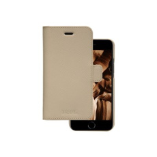 dbramante1928 New York - Pouzdro s klopou pro mobilní telefon - kuže Saffiano - sahara sand - pro Apple iPhone 7, 8, SE (2nd generation)