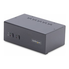 StarTech.com 2-Port Dual-Monitor DisplayPort KVM Switch, 4K 60Hz, 2x USB 5Gbps Hub Ports, 2x USB 2.0 HID Ports, Hotkey and Push-Button Switching, TAA Compliant - ESD Level 3 Protection (P2DD46A2-KVM-SWITCH) - Prepínac KVM / audio / USB - 2 x KVM / zvuk / USB - 1 místní uživatel - desktop - kompatibilní s TAA