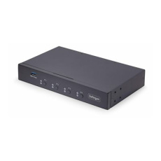 StarTech.com 4-Port KM Switch with Mouse Roaming, USB Switch for Keyboard/Mouse, 3.5mm and USB Audio, Peripheral Sharing for 4 Computers, USB 3.0 Switcher, TAA Compliant - Hotkey/Pushbutton Switching (P4A20132-KM-SWITCH) - Prepínac klávesnice/myši - 1 místní uživatel - desktop - kompatibilní s TAA