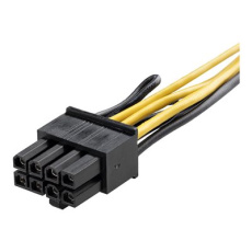 StarTech.com PCI Express 6 pin to 8 pin Power Adapter Cable - Adaptér napájení - 6 pin PCIe power (F) do 8 pin PCIe power (M) - 15.5 cm - žlutá - pro P/N: ATX2POWER430, ATX2POWER530