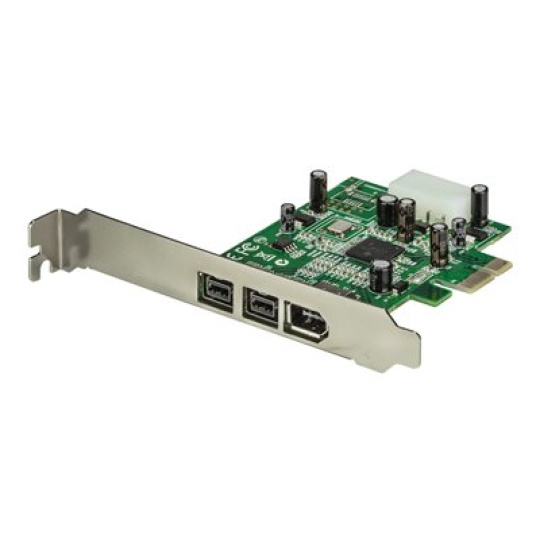 StarTech.com 3 Port 2b 1a 1394 PCI Express FireWire Card Adapter - 1394 FW PCIe FireWire 800 / 400 Card (PEX1394B3) - Adaptér firewire - PCIe - FireWire 800 - 2 porty + 1 x FireWire - pro P/N: BNDTB10GI, BNDTB210GSFP, BNDTB310GNDP, BNDTB410GSFP, BNDTB4M2E1, BNDTBUSB3142