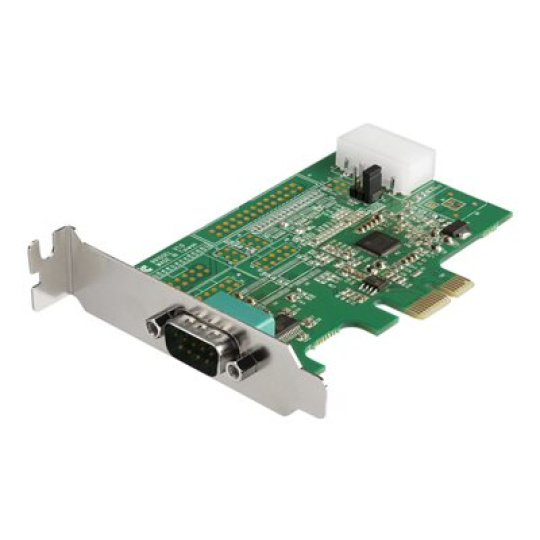 StarTech.com 1-port PCI Express RS232 Serial Adapter Card, PCIe RS232 Serial Host Controller Card, PCIe to Serial DB9 COM Port, 16950 UART, Low Profile Expansion Card, Windows/macOS/Linux - Full/Low-Profile (PEX1S953LP) - Sériový adaptér - PCIe nízký profil - RS-232 x 1