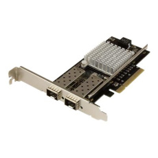 StarTech.com 10G Network Card - 2x 10G Open SFP+ Multimode LC Fiber Connector - Intel 82599 Chip - Gigabit Ethernet Card (PEX20000SFPI) - Sítový adaptér - PCIe 2.0 x8 nízký profil - 10GbE - 10GBase-LR, 10GBase-SR, 10GBase-LRM - cerná - pro P/N: BNDTB10GI, BNDTB210GSFP, BNDTB310GNDP, BNDTB410GSFP, BNDTB4M2E1, BNDTBUSB3142