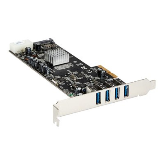 StarTech.com 4 Port USB 3.0 PCIe Card w/ 4 Dedicated Channels - UASP - USB 3.0 PCI Express Card Adapter - USB adaptér - PCIe x4 - USB 3.0 x 4 - pro P/N: BNDTB10GI, BNDTB210GSFP, BNDTB310GNDP, BNDTB410GSFP, BNDTB4M2E1, BNDTBUSB3142