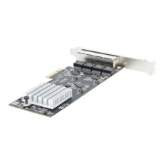 StarTech.com 4-Port 2.5Gbps NBASE-T PCIe Network Card, Intel I225-V Chip, Quad Port Computer Network Card, Multi-Gigabit NIC, PCI Express Server LAN Card, Desktop Ethernet Interface Card, PCI Express 2.0 (PR42GI-NETWORK-CARD) - Sítový adaptér - PCIe 2.0 x4 - 10M/100M/1G/2.5 Gigabit Ethernet x 4 - cerná