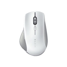 Humanscale Pro Click - Myš - ergonomický - optický - 8 tlačítka - bezdrátový - 2.4 GHz, Bluetooth - bezdrátový přijímač USB - bílá, gray trim
