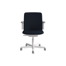 Humanscale Path - Židle - task - ergonomický - područky - ve tvaru L - sklopné provedení - otočná - FormSense Eco Knit textile - modrá ocel