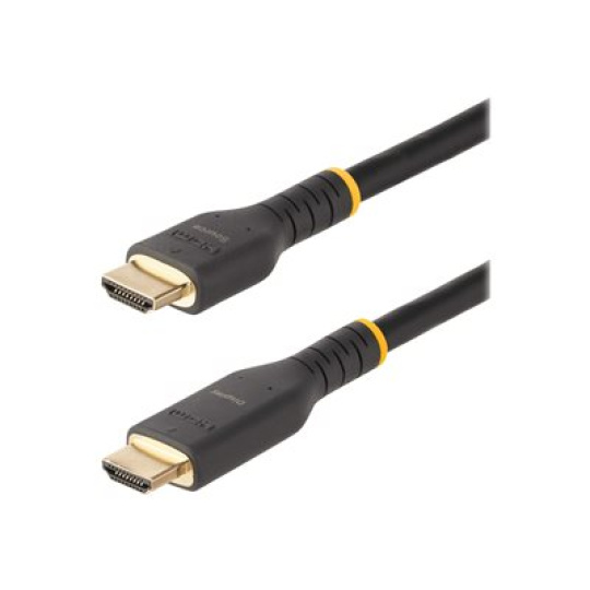 StarTech.com 7m (23ft) Active HDMI Cable w/ Ethernet - HDMI 2.0 4K 60Hz UHD - Rugged HDMI Cord w/ Aramid Fiber - Durable High Speed HDMI Cable - Heavy-Duty HDMI 2.0 Cable - Vysoká rychlost - kabel HDMI s ethernetem - HDMI s piny (male) do HDMI s piny (male) - 7 m - cerná