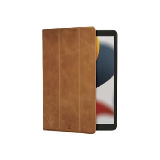 dbramante1928 Risskov - Pouzdro s klopou pro tablet - tri-fold - kuže full-grain - bronz - 10.2" - pro Apple 10.2-inch iPad Wi-Fi, Wi-Fi + Cellular