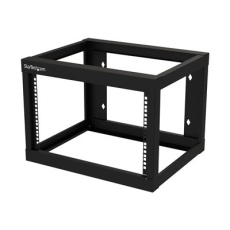 StarTech.com 6U 19" Wall Mount Network Rack 19" Deep 2 Post Open Frame for Server Room Data/AV/IT/Communication/Computer Equipment/Patch Panel with Cage Nuts/Screws Hook/Loop, Cisco 2960 - 19 Inch Wallmount Rack (RK619WALLO) - Rozvadec stojanový open frame - 2 pozice - montáž na stenu - cerná - 6U - 19"