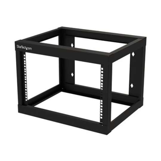 StarTech.com 6U 19" Wall Mount Network Rack 19" Deep 2 Post Open Frame for Server Room Data/AV/IT/Communication/Computer Equipment/Patch Panel with Cage Nuts/Screws Hook/Loop, Cisco 2960 - 19 Inch Wallmount Rack (RK619WALLO) - Rozvadec stojanový open frame - 2 pozice - montáž na stenu - cerná - 6U - 19"