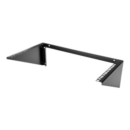 StarTech.com 6U Wall Mount Patch Panel Bracket - 19 in - Steel - Vertical Mounting Bracket for Networking and Data Equipment (RK619WALLV) - Držák pro montáž na zed - cerná - 6U - 19"