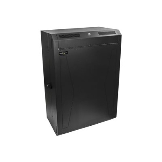 StarTech.com 8U 19" Vertical Wall Mount Server Rack Cabinet, Low Profile (15"), 30" Deep Locking Network Enclosure with 2U for Switch Patch Panel Router Mounting IT/Data Cabinet Assembled - 19 Inch Wallmount Rack (RK830WALVS) - Rozvadecová skrín - montáž na stenu - cerná - 8U