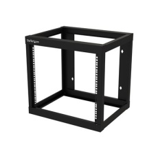 StarTech.com 9U 19" Wall Mount Network Rack 17" Deep 2 Post Open Frame for Server Room/Data/AV/IT/Communication/Computer Equipment/Patch Panel w/ Cage Nuts/Screws Hook/Loop 175lb Capacity - Wallmount Server Rack (RK919WALLO) - Rozvadec stojanový open frame - 2 pozice - montáž na stenu - cerná - 9U - 19"