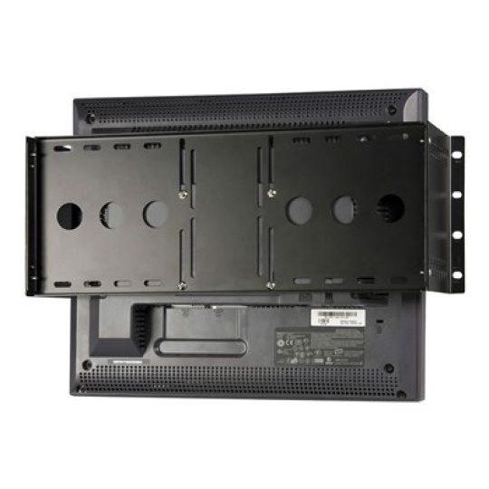 StarTech.com 4U Universal VESA LCD Monitor Mounting Bracket for 19-inch Rack or Cabinet - TAA Compliant - Cold-Pressed Steel Bracket (RKLCDBK) - Montážní sada - pro Displej LCD - pevná ocel lisovaná za studena - cerná - velikost obrazovky: 19" - pro P/N: CABSCRWS1224, RK2433BKM, RK2537BKM, RK3236BKF, RK4236BKB, RK4242BK24, RK4242BK30