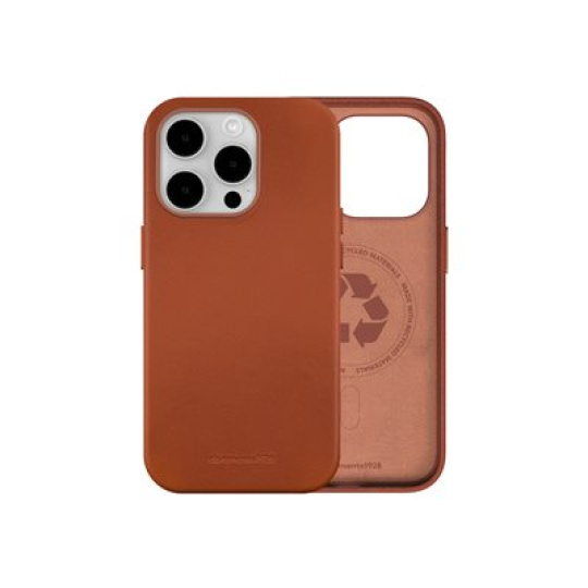 dbramante1928 Roskilde - Zadní kryt pro mobilní telefon - kompatibilita s MagSafe - kuže full-grain - bronz - pro Apple iPhone 15 Pro