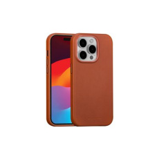 dbramante1928 Roskilde - Zadní kryt pro mobilní telefon - kompatibilita s MagSafe - kuže full-grain - bronz - pro Apple iPhone 15 Pro