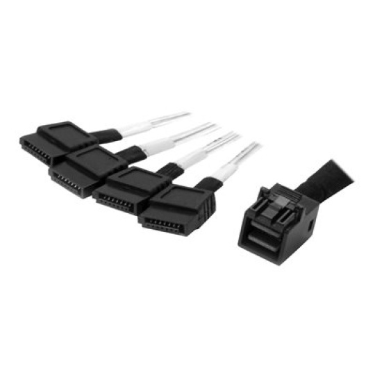 StarTech.com 1m Internal Mini SAS to SATA Cable - SFF-8643 to 4x SATA (SAS43SAT1M) - Kabel SATA/SAS - 4 x Mini SAS HD (SFF-8643) (Z) do SATA (Z) - 1 m - cerná a stríbrná - pro P/N: SFF86448PLT2