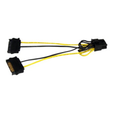 StarTech.com 6in SATA Power to 8 Pin PCI Express Video Card Power Cable Adapter - SATA to 8 pin PCIe power - Elektrický kabel - SATA napájení (M) do 8 pin PCIe power (M) - 15 cm