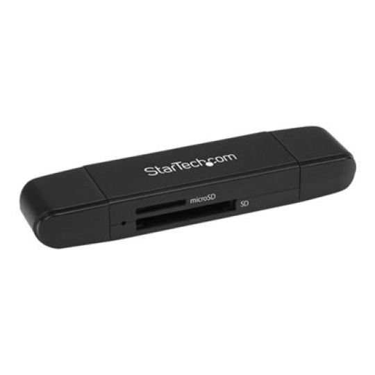 StarTech.com USB Memory Card Reader - USB 3.0 SD Card Reader - Compact - 5Gbps - USB Card Reader - MicroSD USB Adapter (SDMSDRWU3AC) - Ctecka karet (MMC, SD, microSD, SDHC, microSDHC, SXC, microSDXC) - USB 3.0/USB-C