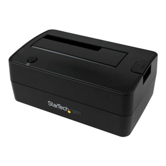 StarTech.com USB 3.1 (10Gbps) Single-Bay Dock for 2.5"/3.5" SATA SSD/HDD - USB 3.1 Hard Drive Docking Station with UASP (SDOCKU313) - Radic úložište - 2.5", 3.5" - USB 3.1 (Gen 2) - cerná