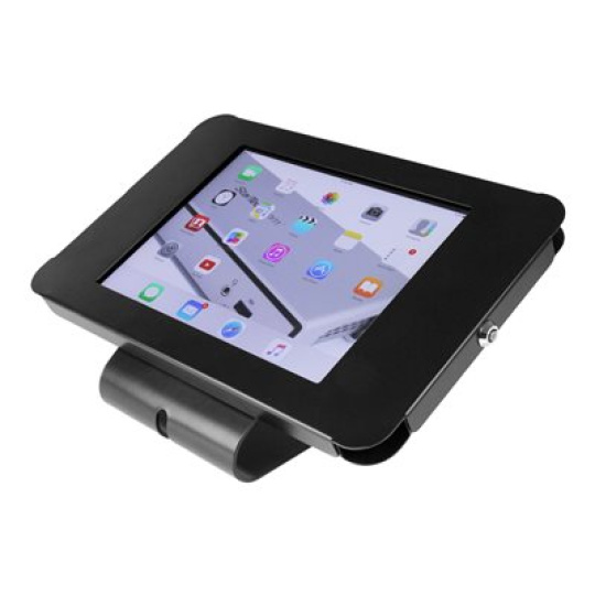 StarTech.com Secure Tablet Enclosure Stand- Lockable Anti Theft Steel Desk or Wall Mount for 9.7" iPad / Tablet - VESA Compatible (SECTBLTPOS) - Stojan (montážní úchyt, podložky, prední deska, zadní deska) - pro tablet - uzamykatelný - ocel - cerná - velikost obrazovky: 9.7" - montážní rozhraní: 100 x 100 mm - montáž na stenu, na stul - pro P/N: DK30CHPH