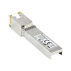 StarTech.com MSA Uncoded Compatible SFP+ Module, 10GBASE-T, SFP to RJ45 (Copper) for Cat6 and Cat5e, 10GE Gigabit Ethernet SFP+, RJ-45 (Copper) 30m, 10Gbps Transceiver SFP+ Copper Module - Lifetime Warranty (SFP10GBTST) - Modul SFP+ vysílace - 10GbE - 10GBase-T, 10GBase-X - RJ-45 - až 30 m - kompatibilní s TAA - pro P/N: PEX10GSFP