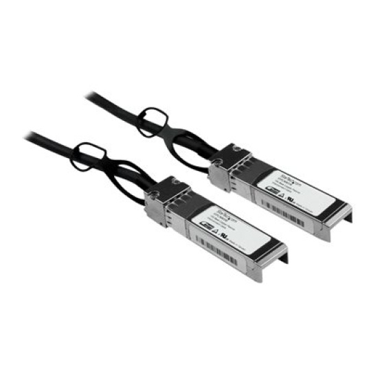StarTech.com Cisco SFP-H10GB-CU1M Compatible 1m 10G SFP+ to SFP+ Direct Attach Cable Twinax, 10GbE SFP+ Copper DAC 10Gbps Low Power Passive Transceiver Module DAC, Cisco Firepower ASR920 - Lifetime Warranty (SFPCMM1M) - Kabel pro prímé pripojení - SFP+ do SFP+ - 1 m - diaxiální - pro P/N: ET10GSFP, PEX10000SFPI, PEX10GSFP4I, PEX20000SFPI