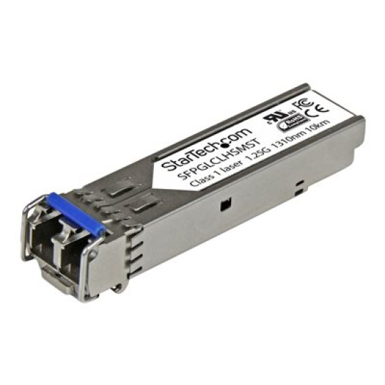 StarTech.com Cisco GLC-LH-SM Compatible SFP Module, 1000BASE-LX/LH, 1GE Gigabit Ethernet SFP, LC Connector, 10km, 1310nm, Cisco IE3400, IE3300, IE3200, Mini GBIC Transceiver SFP Module - Lifetime Warranty (SFPGLCLHSMST) - Transceiver modul SFP (mini-GBIC) - 1GbE - 1000Base-LH - jednoduchý režim LC - až 10 km - 1310 nm - pro P/N: ET91000SFP2, ET91000SFP2C, IES101002SFP, MCM1110SFP, PEX1000SFP2