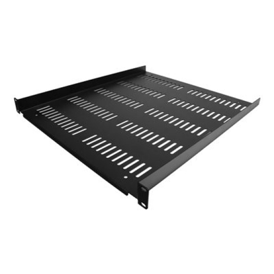 StarTech.com 1U Vented Server Rack Cabinet Shelf, 20in Deep Fixed Cantilever Tray, Rackmount Shelf for 19" AV/Data/Network Equipment Enclosure w/ Cage Nuts & Screws, 55lbs Weight Capacity - 1U Network Rack Shelf - Police skríne - cerná - 1U - 19"