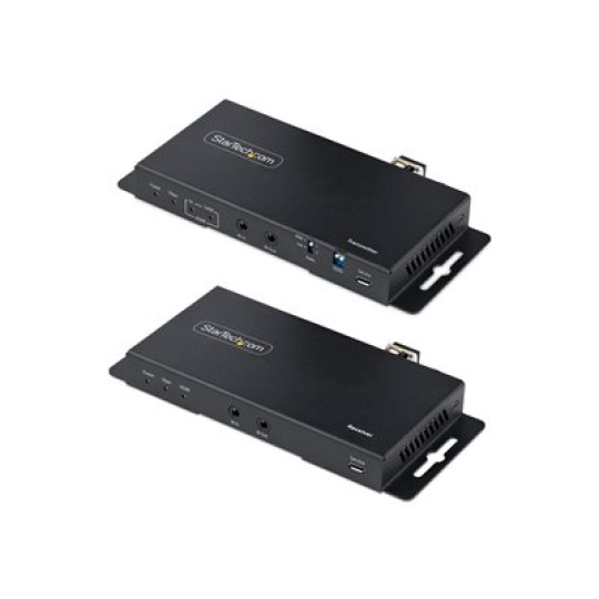 StarTech.com 4K HDMI over Fiber Extender Kit, 4K 60Hz up to 3300ft/1km (Single Mode) or 1000ft/300m (Multimode) LC Fiber Optic, HDR/HDCP, Audio/RS232/IR Extender, HDMI Video Extender - Transmitter and Receiver Kit (ST121HD20FXA2) - Video/audio/infrared/network extender - HDMI - pres vláknová optika - vláknová optika - až 1 km