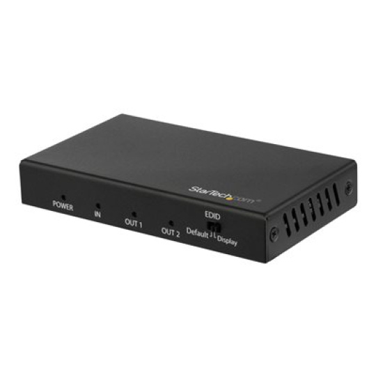 StarTech.com HDMI Splitter - 2-Port - 4K 60Hz - HDMI Splitter 1 In 2 Out - 2 Way HDMI Splitter - HDMI Port Splitter (ST122HD202) - Rozdelovac video / audio - 2 x HDMI - desktop - pro P/N: ST121HD20FXA