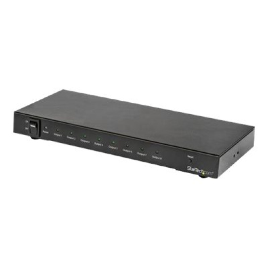 StarTech.com 4K 60hz HDMI Splitter - 8 Port - HDR Support - 7.1 Surround Sound Audio - HDMI Distribution Amplifier - HDMI 2.0 Splitter (ST128HD20) - Rozdelovac video / audio - 8 x HDMI - pro P/N: ST121HD20FXA