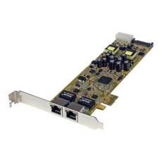 StarTech.com Dual Port PCI Express Gigabit Ethernet Network Card Adapter - 2 Port PCIe NIC 10/100/100 Server Adapter with PoE PSE (ST2000PEXPSE) - Sítový adaptér - PCIe - Gigabit Ethernet x 2