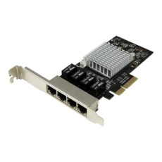 StarTech.com 4 Port PCIe Network Card - RJ45 Port - Intel i350 Chipset - Ethernet Server / Desktop Network Card - Dual Gigabit NIC Card (ST4000SPEXI) - Sítový adaptér - PCIe x4 nízký profil - 1GbE - 1000Base-T - cerná - pro P/N: BNDTB10GI, BNDTB210GSFP, BNDTB310GNDP, BNDTB410GSFP, BNDTB4M2E1, BNDTBUSB3142