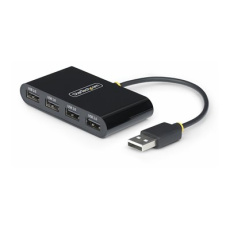StarTech.com 4-Port USB 2.0 Hub, USB Bus Powered, Small Travel Mini USB Hub, USB 2.0 Splitter, Multi-Port Portable USB Hub, 480Mbps, Overcurrent Protection (OCP) - Rozbocovac - 4 x USB 2.0 - desktop